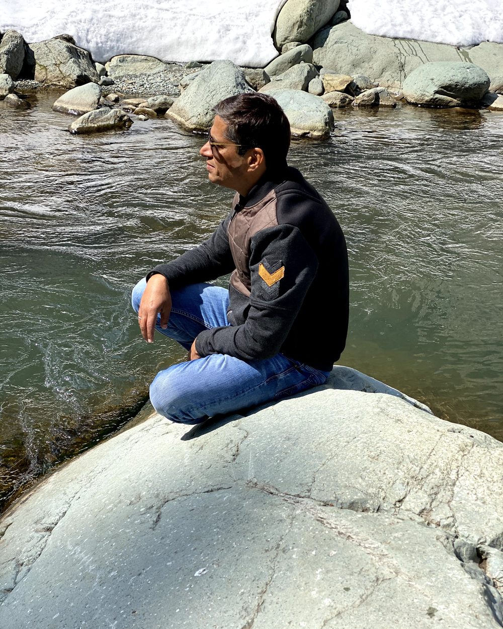 Kunwer Sachdev — reflecting by the river